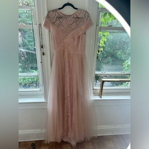 Beautiful gown from Tadashi Shoji in light pink. New with tags.